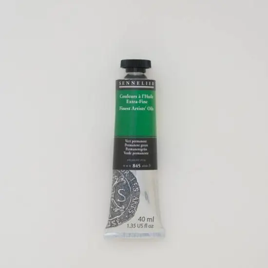 Sennelier Artists' Oil Color, 40mL 845 Permanent Green S3 {1}