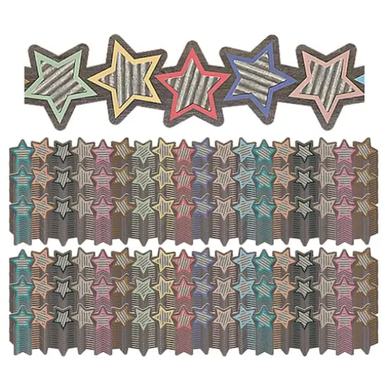 Home Sweet Classroom Stars Die-Cut Border Trim, 210ft. {3}