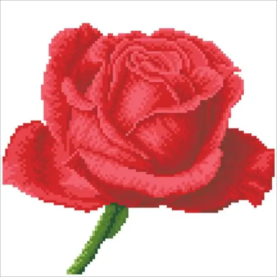 Diamond Dotz&reg; Intermediate Rose Bud with Frame Diamond Painting Kit {3}