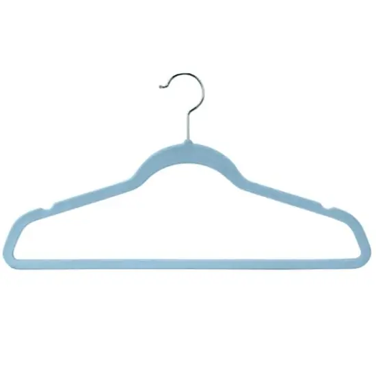 Laura Ashley Kids Velvet Hangers, 25ct. Light Blue {4}