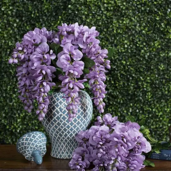 Artificial Lavender Wisteria Bush {10}