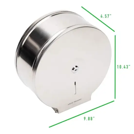 Mind Reader Commercial Wall Mounted Stainless Steel Toilet Roll Dispenser {4}