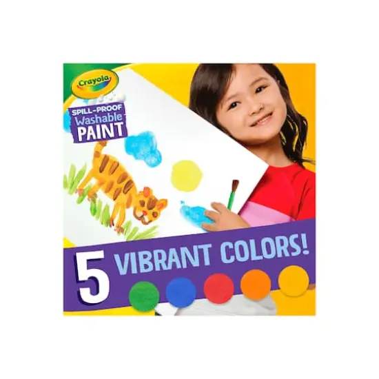 Crayola&reg; Spill-Proof Washable Paint Set {10}