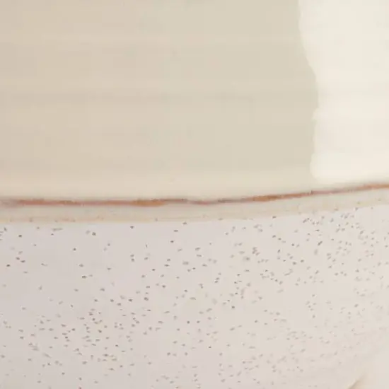 Hello Honey&reg; 9" Ivory Reactive Glaze Stoneware Planter {4}