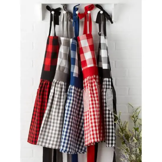 DII&reg; Gingham Print Apron Red and White {5}