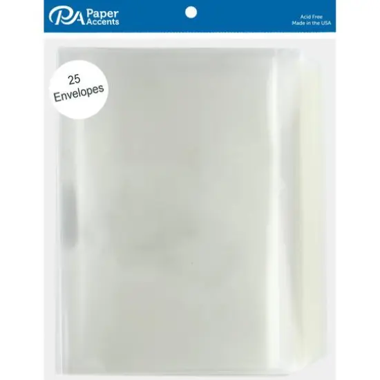 PA Paper&trade; Accents 5.25" x 7.25" Envelope, 25ct. Translucent Clear {1}