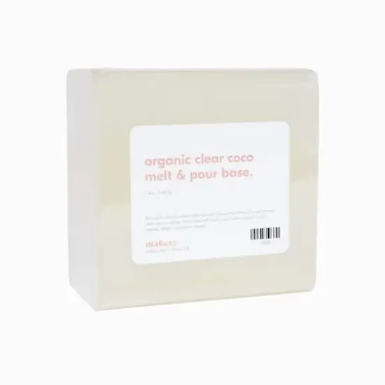 makesy Organic Clear Coco Melt + Pour Base, 1lb. {1}