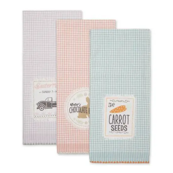 DII&reg; Easter Market Embellished Dishtowel Set {3}