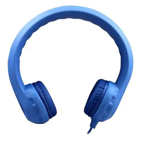 HamiltonBuhl&reg; Flex-Phones&trade; Blue Indestructible Foam Headphones {1}