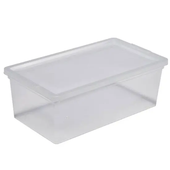 Simplify Clear Stackable Storage Bins with Lids, 6ct. {8}