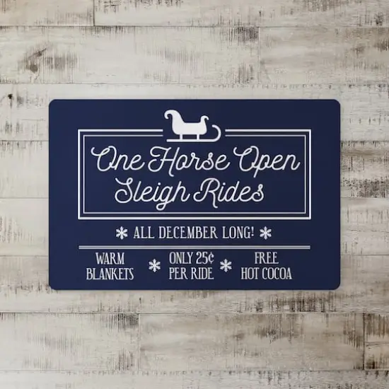 Sleigh Rides 27x18 Floor Mat {3}