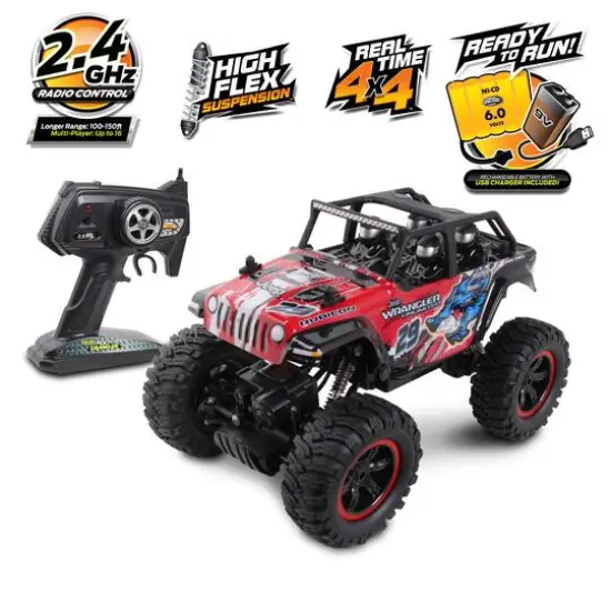 NKOK Mean Machines Rock Crawler RC Jeep Wrangler Unlimited {4}