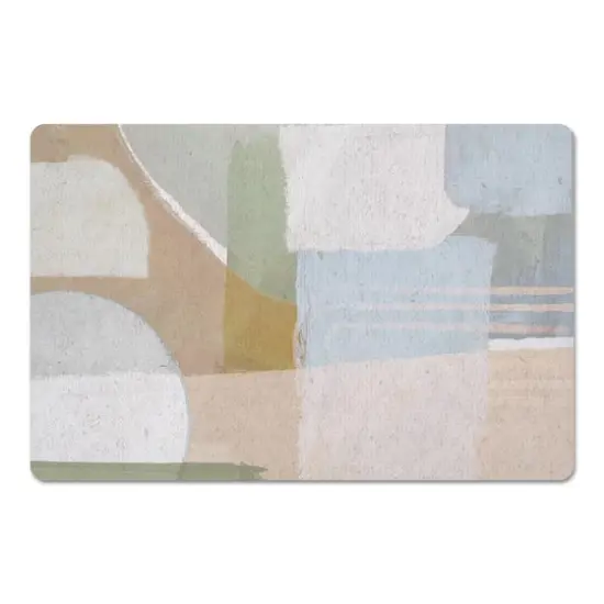 18" x 27" Pastel Modern Abstract Floor Mat {1}