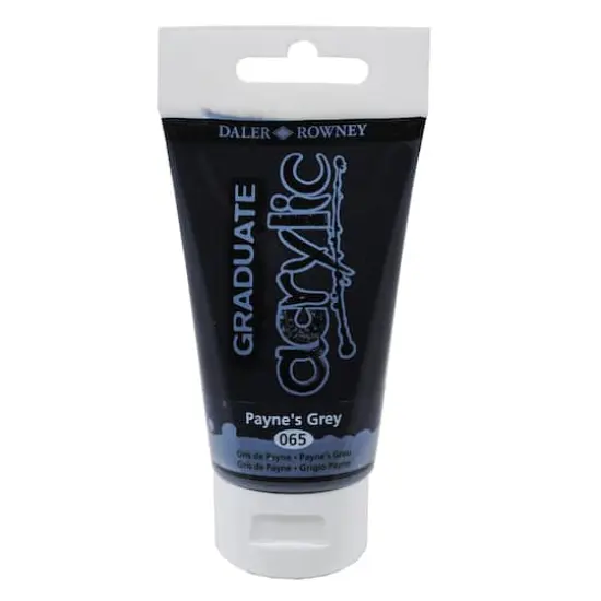 Daler-Rowney&reg; Graduate Acrylic Paint, 75mL 065 Payne's Grey {1}