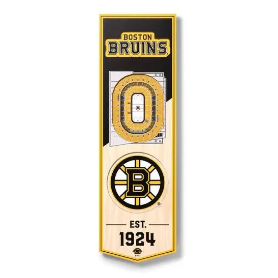 19" NHL 3D StadiumView Banner Boston Bruins {2}