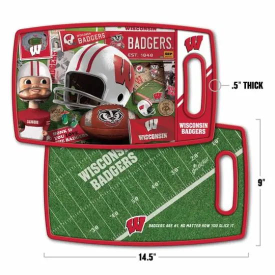  Wisconsin Badgers Retro Series Cutting BoardAssorted {3}