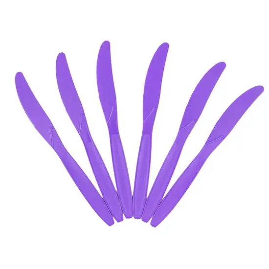 JAM Paper Premium Plastic Knives, 100ct. Purple {1}
