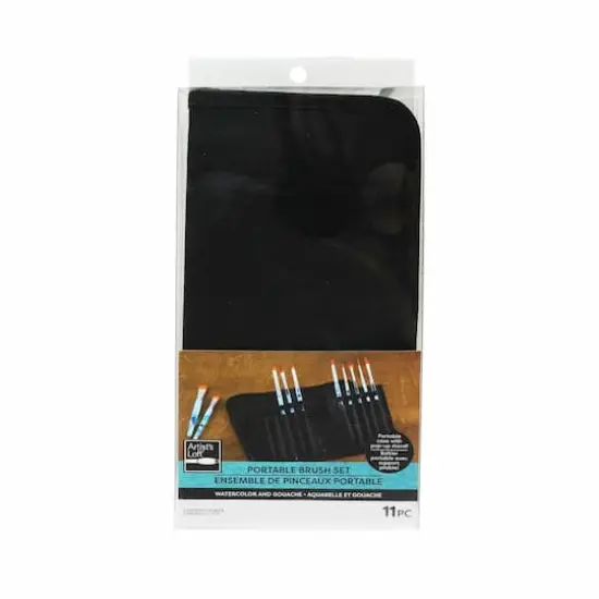 Watercolor & Gouache 11 Piece Portable Brush Set by Artist's Loft&reg; {1}