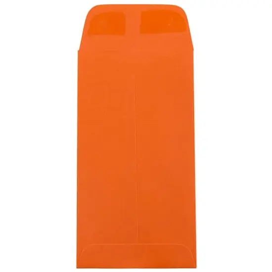 JAM Paper 3.5" x 6.5" Coin Business Envelopes, 50ct. Orange {4}