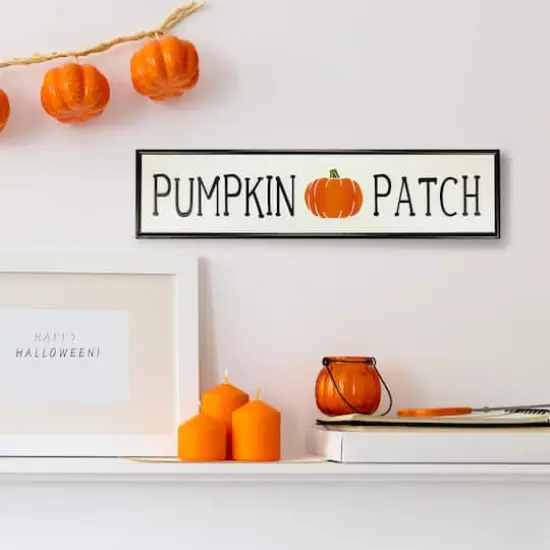 31.5" Metal Pumpkin Patch Fall Harvest Sign {3}
