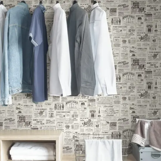 Wallpops Charcoal Published Peel & Stick Wallpaper {5}