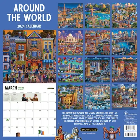 TF Publishing 2024 Around the World Wall Calendar {3}