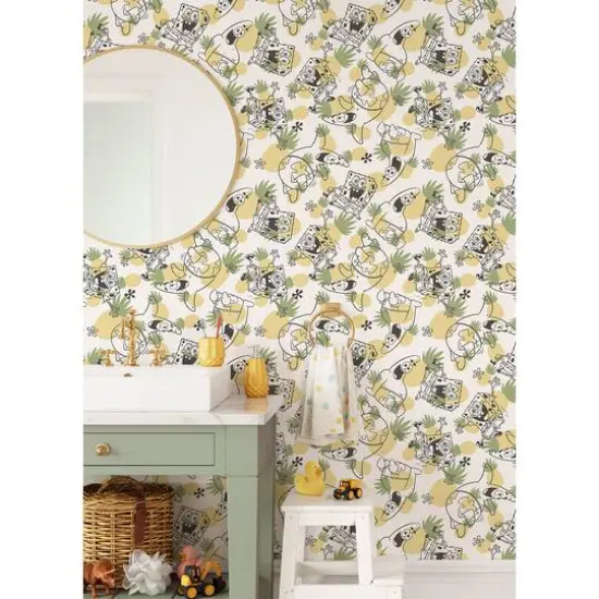 RoomMates SpongeBob&nbsp;SquarePants Pineapple Peel & Stick Wallpaper {4}