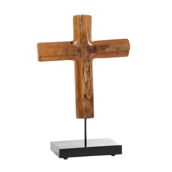 Brown Teak Wood Eclectic Style Table Decor 22" x 15" x 6" {1}