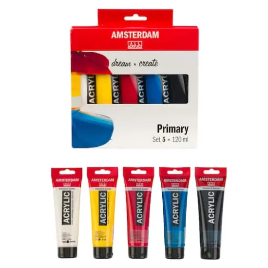 Amsterdam Standard Series Primary Acrylic Paint Set {2}