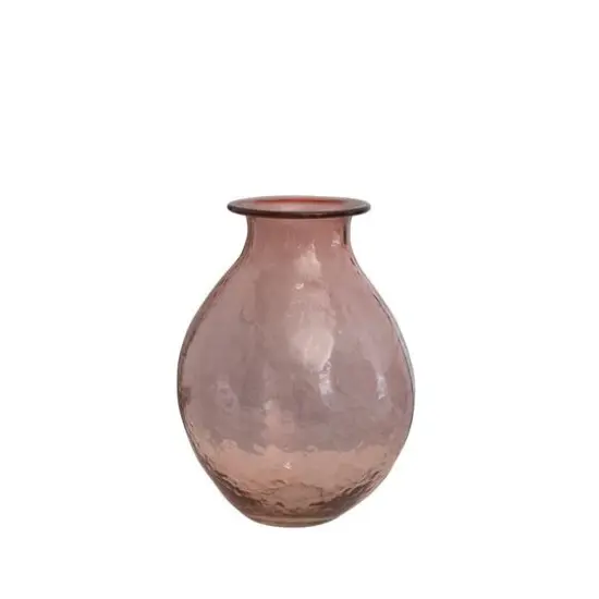 Hello Honey&reg; 12" Rose Textured Glass Vase {7}