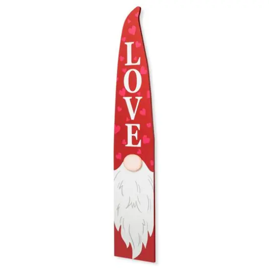 Glitzhome&reg; 42" Valentine's Wooden Gnome Porch Decor {7}
