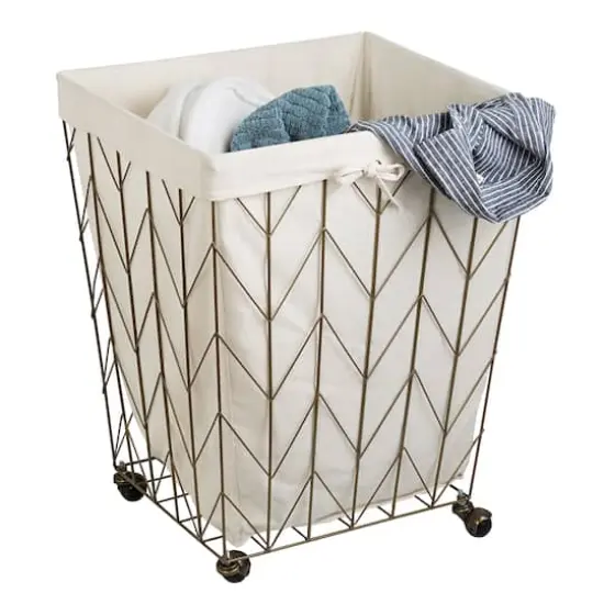 Honey Can Do Chevron Wire Hamper {1}