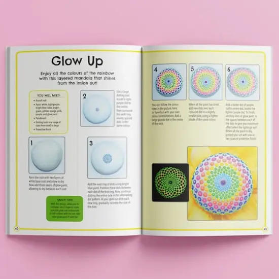 Hinkler DIY Rock Painting the Complete Neon Rock Art Kit {7}