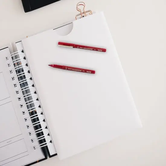 JAM Paper 2.0mm Calligraphy Pen, 2ct. Red {5}