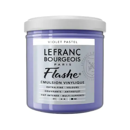 Lefranc & Bourgeois Flashe&reg; Matte Artist's Color, 125mL Pastel Violet {1}