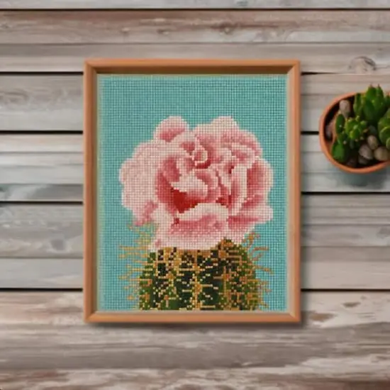 Flower Cactus Painting Diamond Art by Make Market&reg; {1}