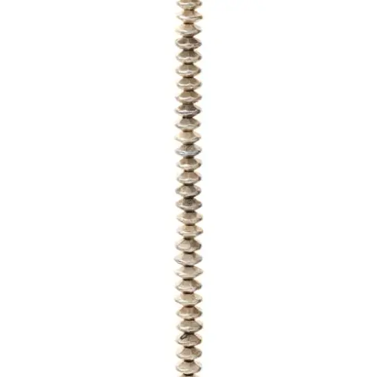 Silver Plated Rib Rondelle Beads, 6mm by Bead Landing&trade; {1}