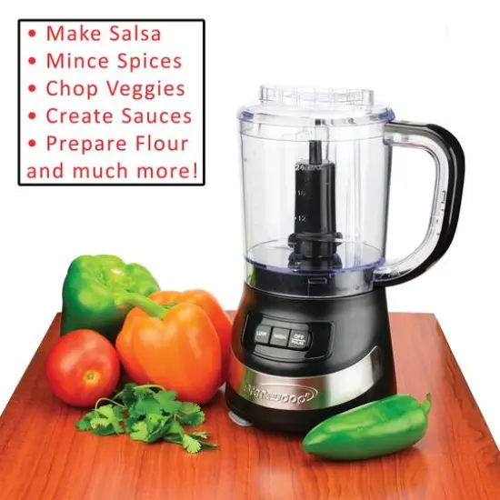 Brentwood Black 3 Cup Food Processor {8}