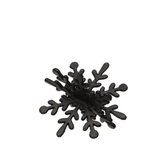 5.5" Black Snowflake Tabletop D&eacute;cor by Ashland&reg; {1}