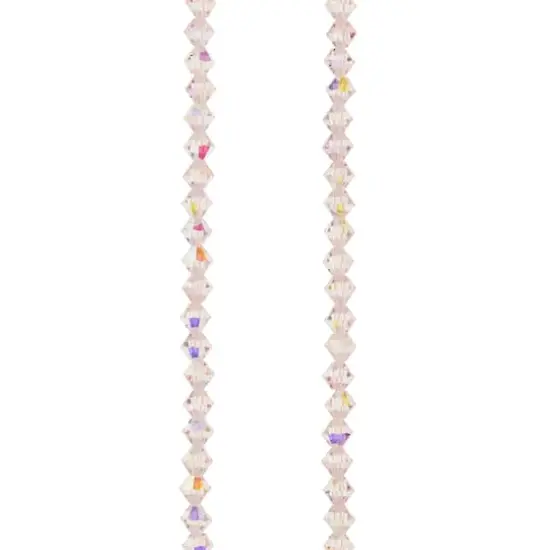 Preciosa Glass Crystal Bicone Beads, 4mm by Bead Landing&trade; Light Rose AB {1}