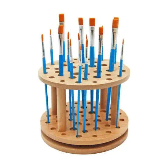 6.25" Rotating Bamboo Paint Brush Organizer by Artist's Loft&reg; {3}