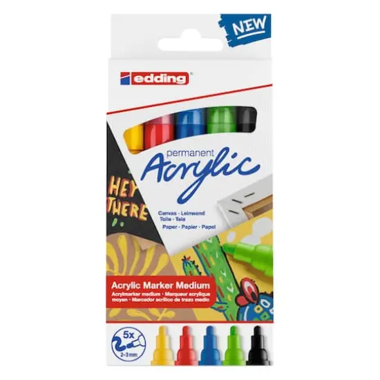edding&reg; 5100 Medium Basic Acrylic Marker Set {1}