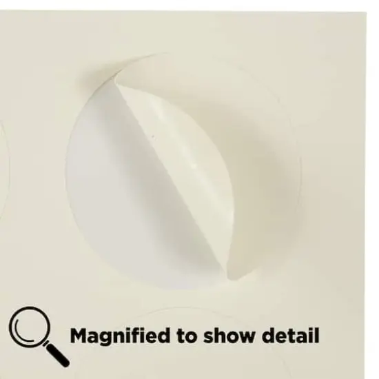 JAM Paper Circle Label Stickers Ivory {6}