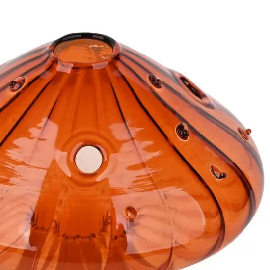 5" Orange Glass Mushroom Tabletop D&eacute;cor by Ashland&reg; {5}