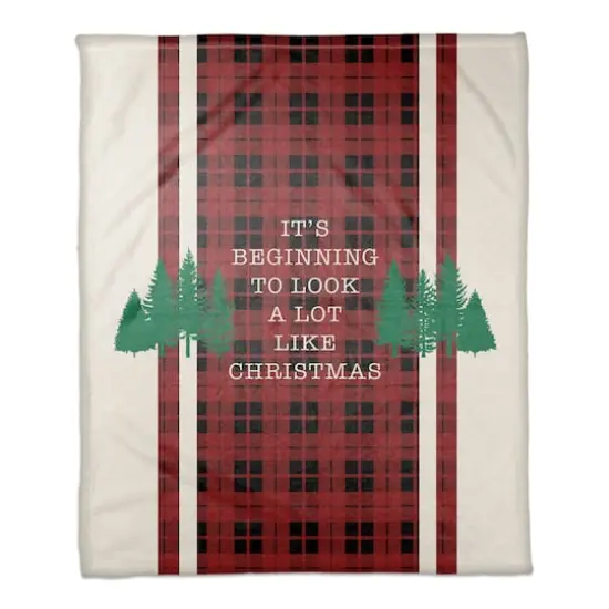 Look A Lot Like Xmas 50x60 Coral Fleece Blanket {1}