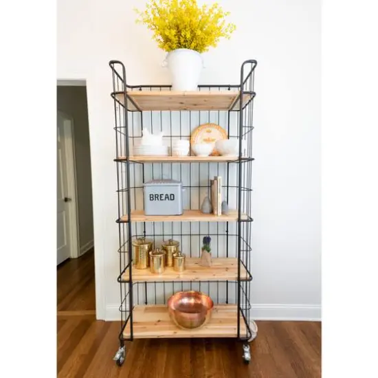 Hello Honey&reg; Enameled Metal Distressed "BREAD" Box with Lid Gray {8}