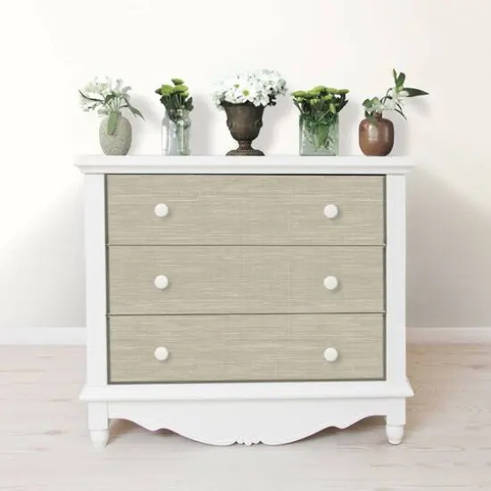 NuWallpaper Wheat Grasscloth Peel & Stick Wallpaper {7}