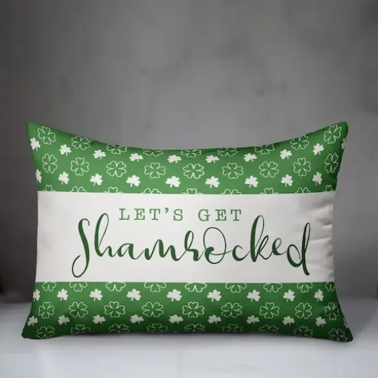 Lets Get Shamrocked Pillow 14" x 20" Throw Pillow {4}