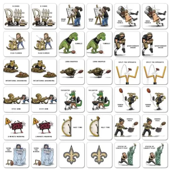NFL Memory Match Game New Orleans Saints {4}