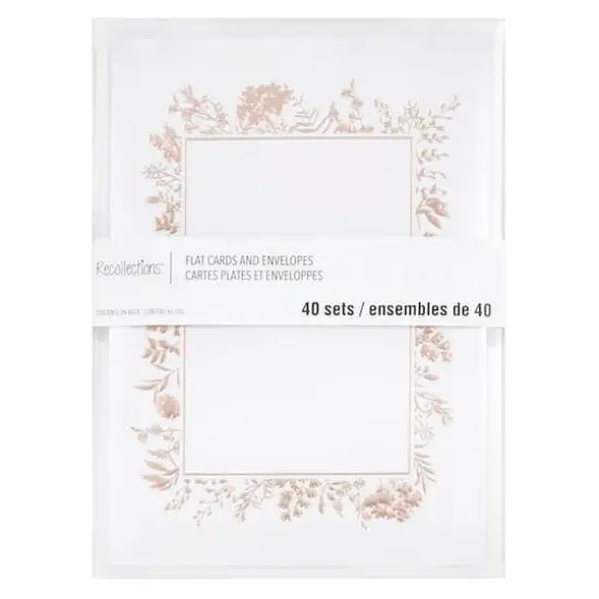 Floral Flat Cards & Envelopes by Recollections&trade;, 5" x 7" {1}